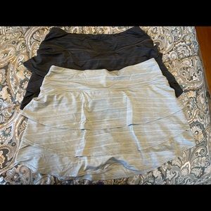 Athleta Swagger Skort Sz L *lot of 2* light and dark gray
